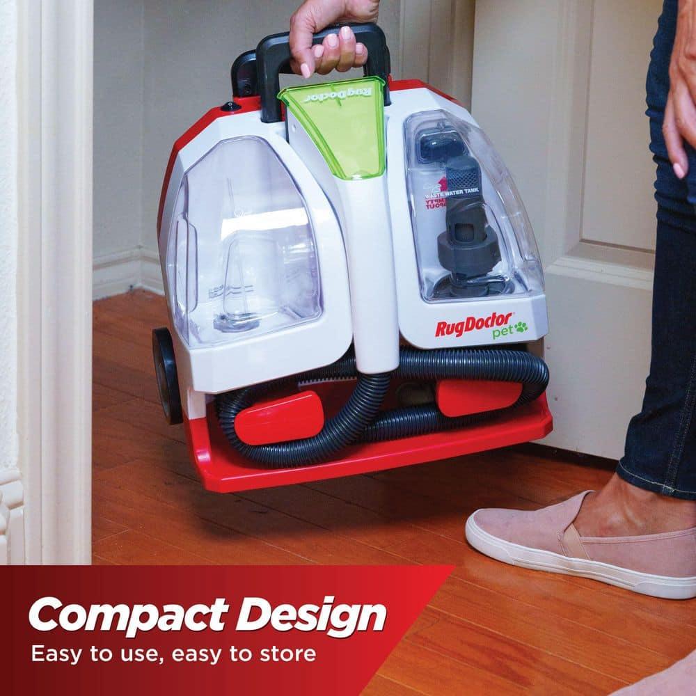 Rug Doctor Pet Portable Spot Cleaner, 2X Suction Power*, Lightweight Pet Carpet Cleaner Machine, Pro-Grade Power Removes Stains & Odors from Rugs, Carpets And Upholstery