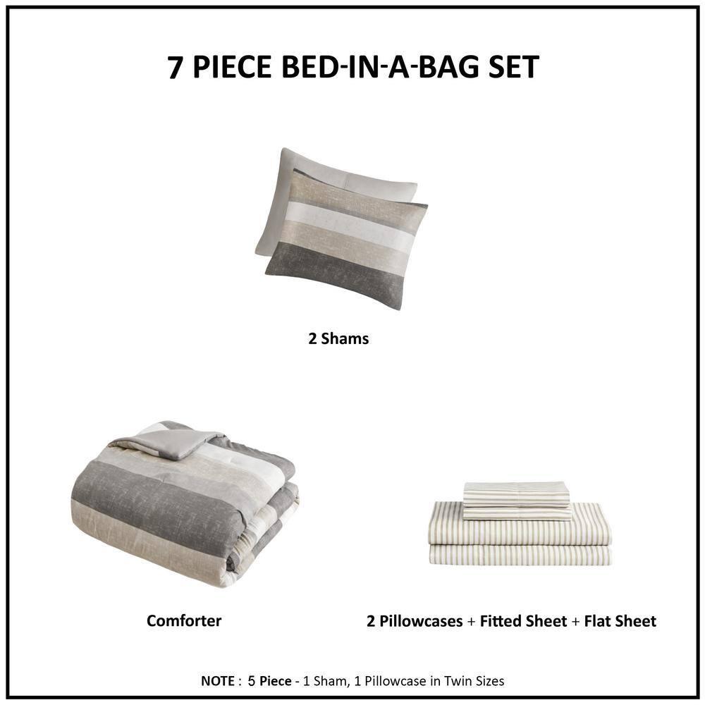 Madison Park Essentials Jaxon Comforter Set with Bed Sheets