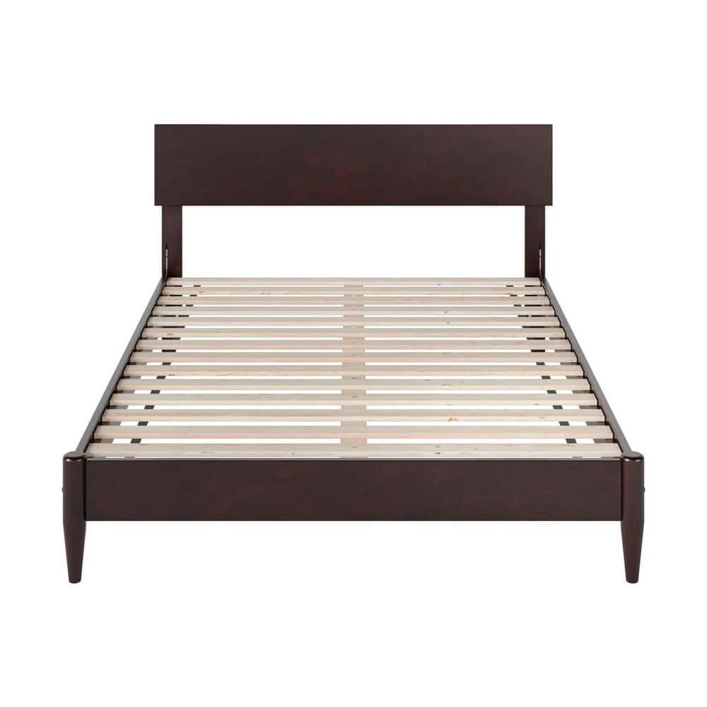 AFI Aria Full Modern Solid Wood Low Profile Platform Bed, Espresso