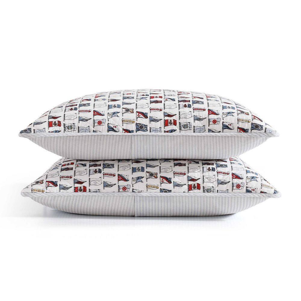 Tommy Hilfiger Tommy Hilfiger Ithaca Stripe Cotton Reversible Quilt Set
