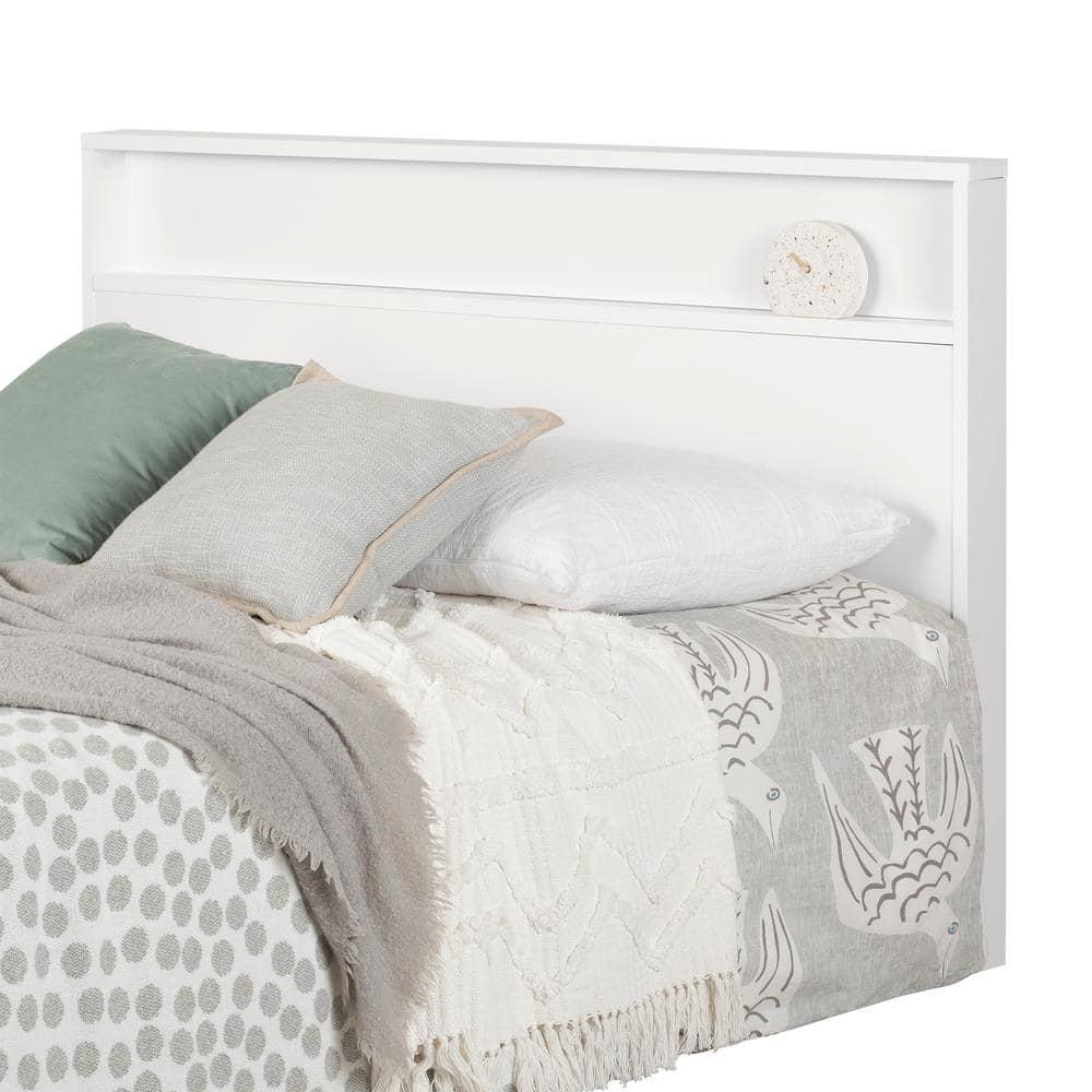 South Shore Holland Full Queen Headboard 54 60 in Pure White