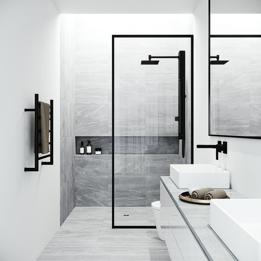 Orchid 39" H X 4" W 2-Jet Shower System with Hand Wand - Requires existing shower head connection