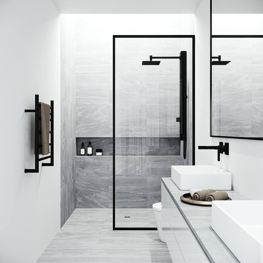 Orchid 39" H X 4" W 2-Jet Shower System with Hand Wand - Requires existing shower head connection