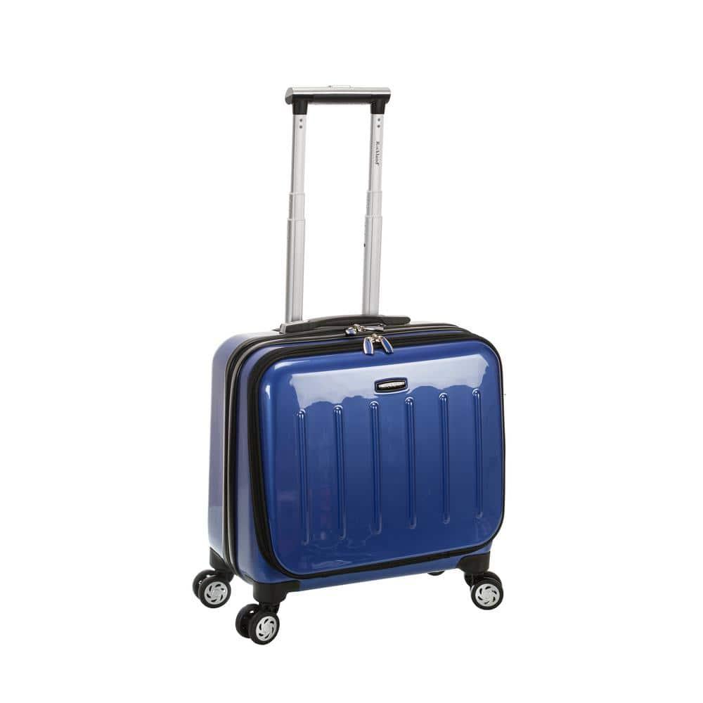 Rockland Revolution Hardside Rolling Computer Case Blue Carry-On 17-Inch