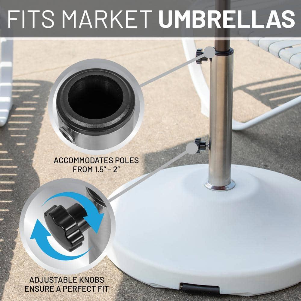 US Weight Fillable 120lb Capacity Free Standing Patio Umbrella Base