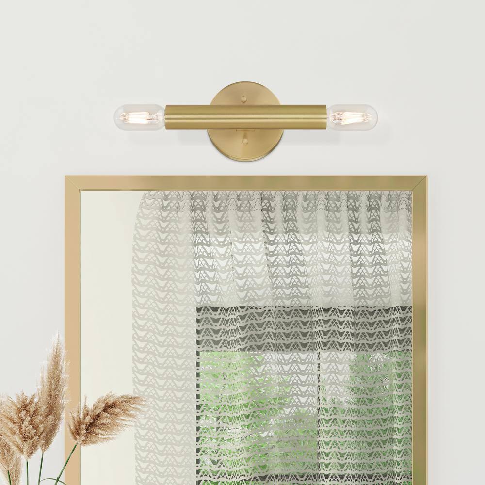 Livex Lighting Copenhagen 2 - Light Wall Light in  Satin Brass