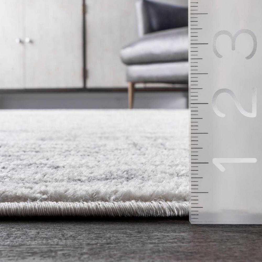 Nuloom Arlena Medallion 2x12 Runner Indoor Area Rug for Living Room Bedroom Dining Room Entryway Hallway Kitchen, Grey/Ivory