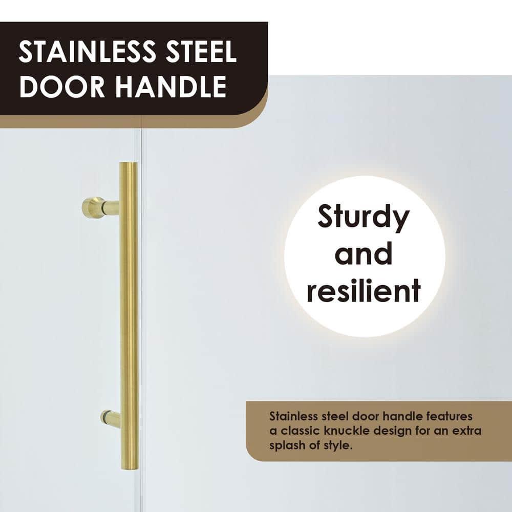 56" - 60" W x 58" H Single Sliding Frameless Tub Door