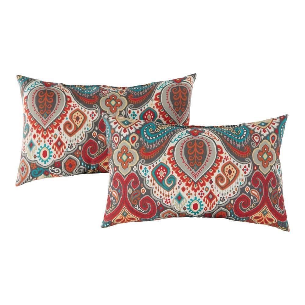 Indoor/Outdoor Reversible Throw Pillow