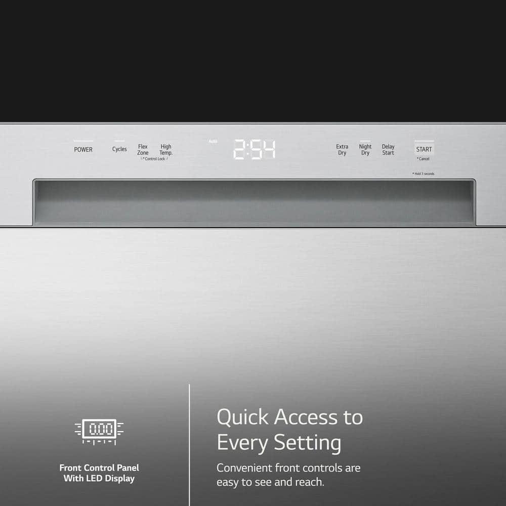 LG Front Control Dishwasher With Lodecibel Operation And Dynamic Dry