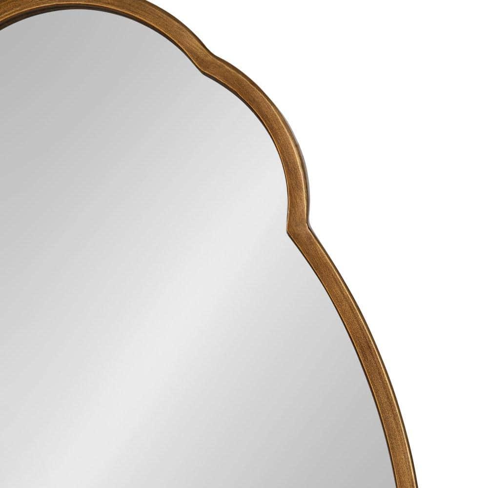 Kate and Laurel 18 x 30 Oval Wall Mirror, Gold