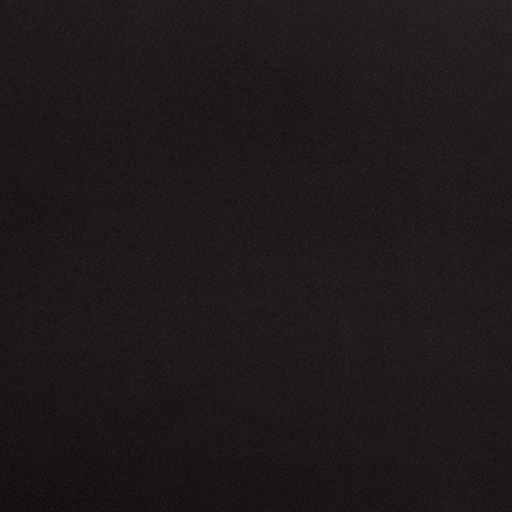 Set of 2 84"x52" Sateen Pinch Pleat Woven Blackout Back Tab Window Curtain Panel Brown: Thermal Insulated, Room Darkening