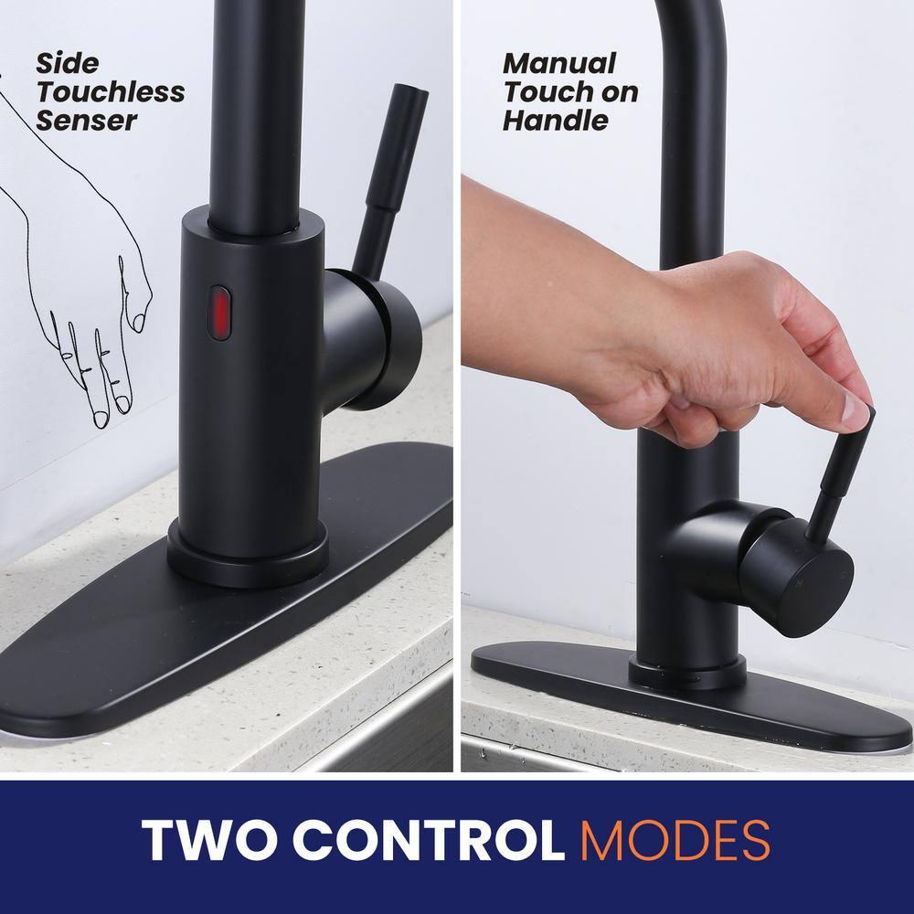 ARCORA ARCORA Stainless Steel  Single Handle Pull-Down Sprayer Kitchen Faucet Set with Touchless Sensor AR7100301B-DC