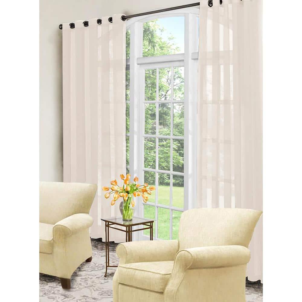 Arm & Hammer Curtain Fresh™ Odor-Neutralizing Sheer Voile Grommet 59 x 63 Curtain Panel in Ivory