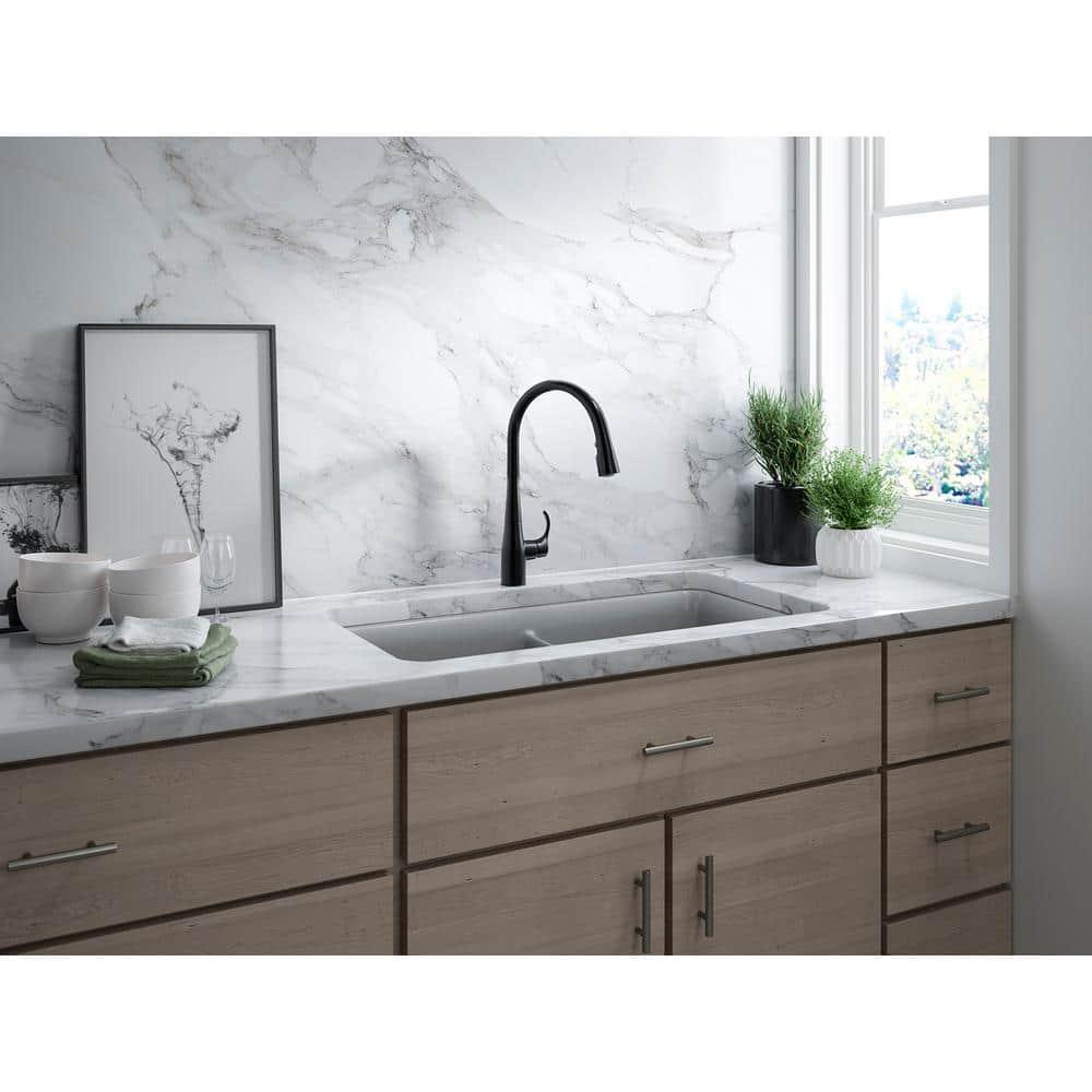 Simplice Touchless Pull-Down Kitchen Sink Faucet with Three-Function Sprayhead