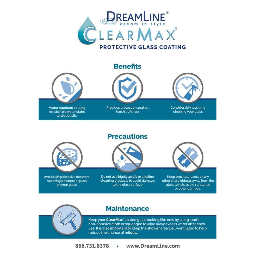 DreamLine Prism Plus 42" x 74.75" Rectangle Hinged Shower Enclosure with Base Included