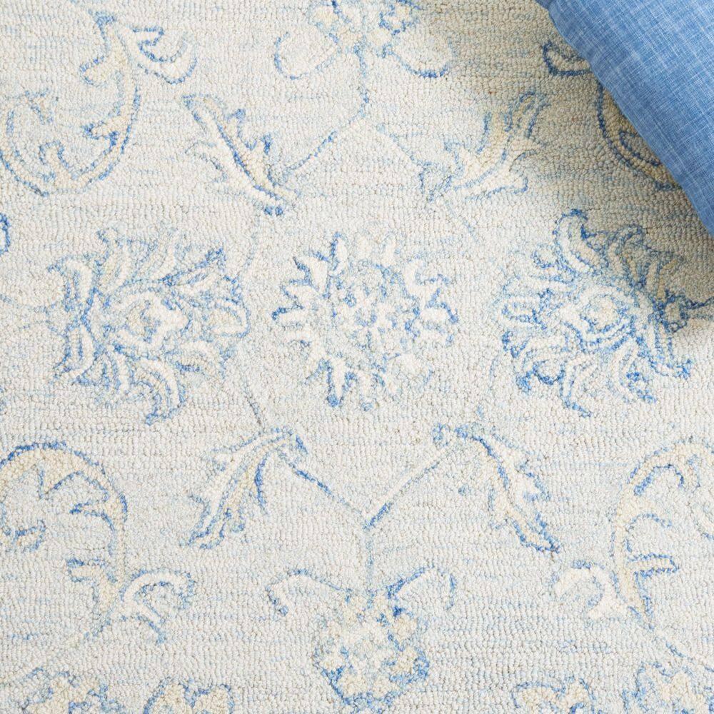 Micro-Loop MLP535 Hand Tufted Area Rug - Blue/Beige - 5'x5' - Safavieh.