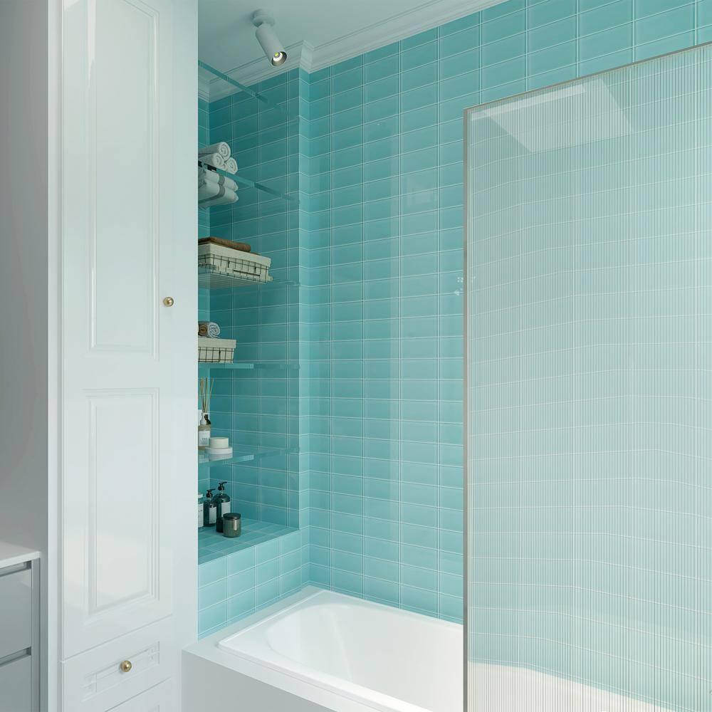 Premium 3" x 6" Straight Edge Glass Mosaic Subway Tile