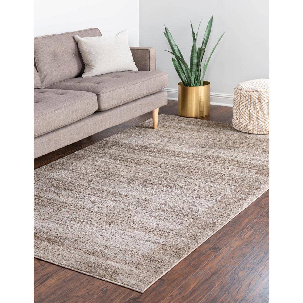 Unique Loom Abigail Del Mar Area Rug , 8'x11'2" Rectangular ,Beige
