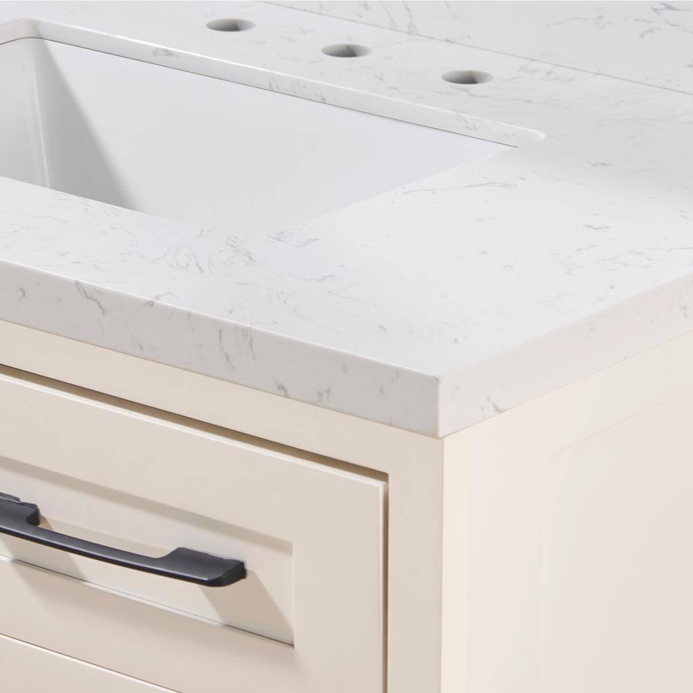 37'' Stone Single Bathroom Vanity Top with Sink
