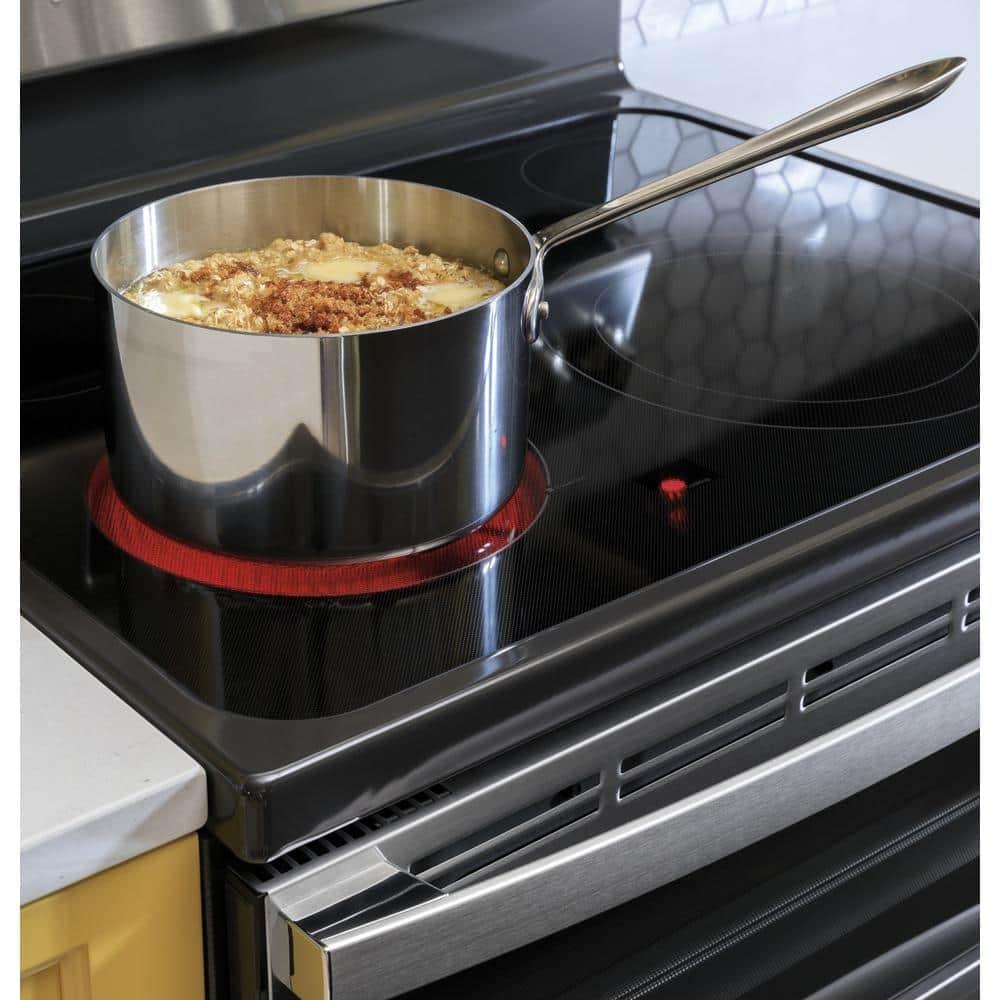 GE Appliances 30" 6.6 cu. ft. Freestanding Electric Range with 5 Elements and Convection Oven