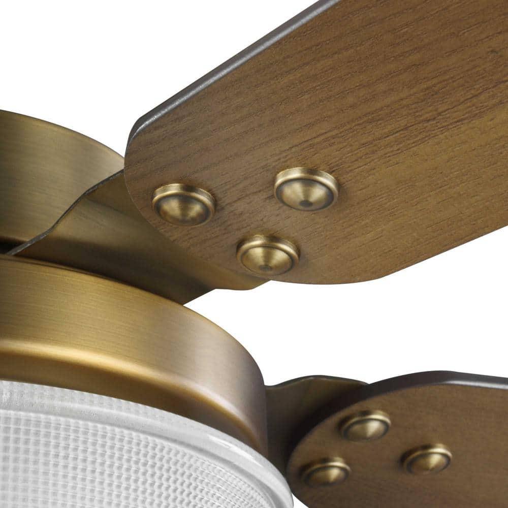 P2578-16330K-Progress Lighting-Tempt - Wide - Ceiling Fan - 1 Light - Handheld Remote in Transitional style - 52 Inches wide by 14.75 Inches
