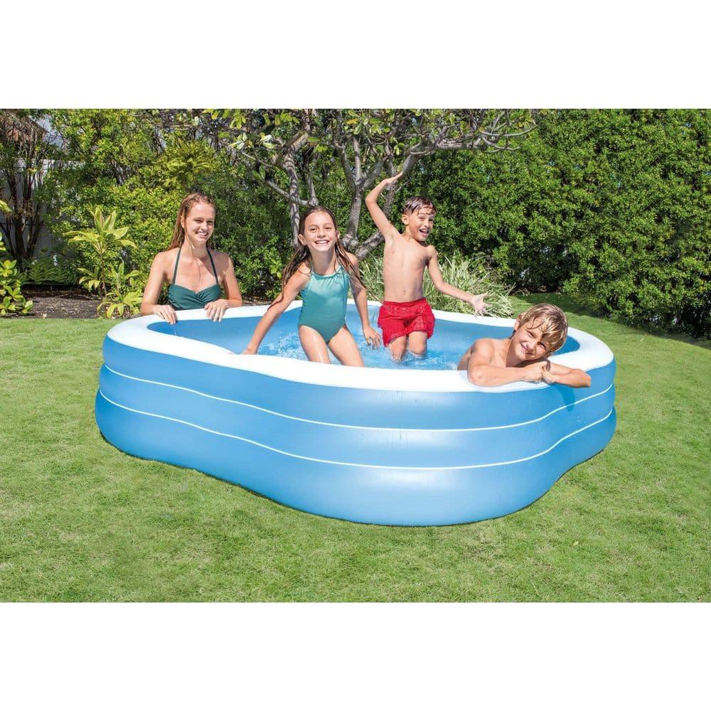 Intex Intex 7.5ft x 22in Beach Wave Swim Center Inflatable Swimming Pool