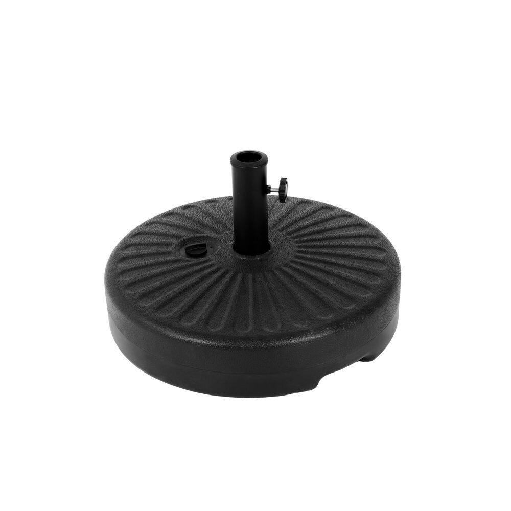 Plastic Patio Umbrella Base in Black
