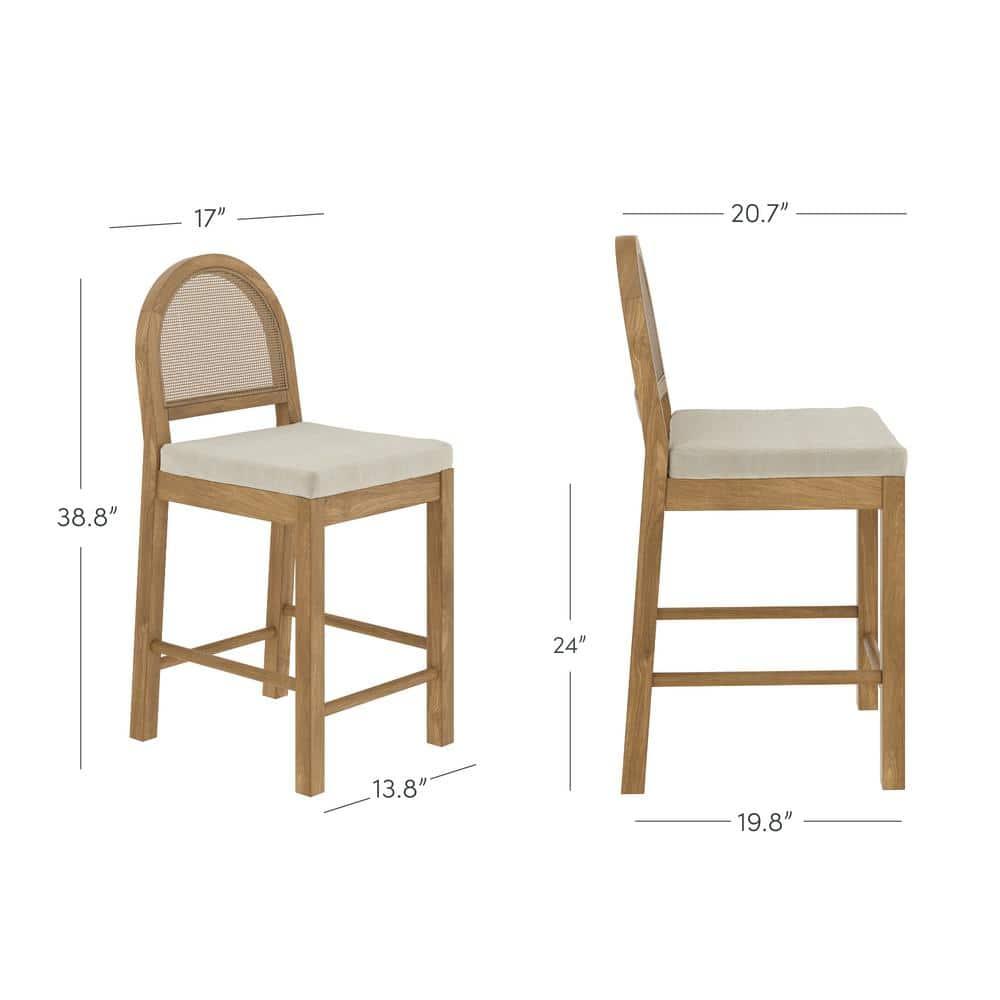 Nathan James Boucle Counter Stool & Reviews | Wayfair