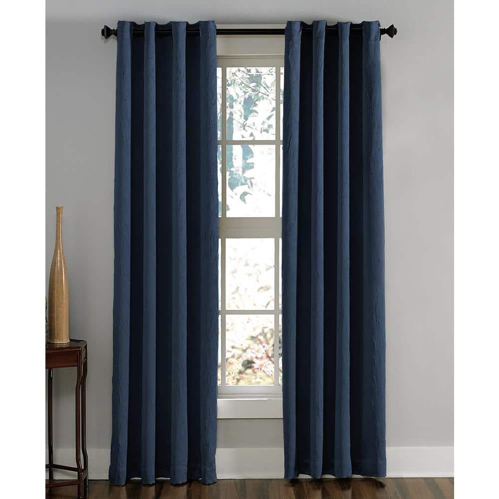 Curtainworks Lenox Grommet Curtain 63", Navy, Adult