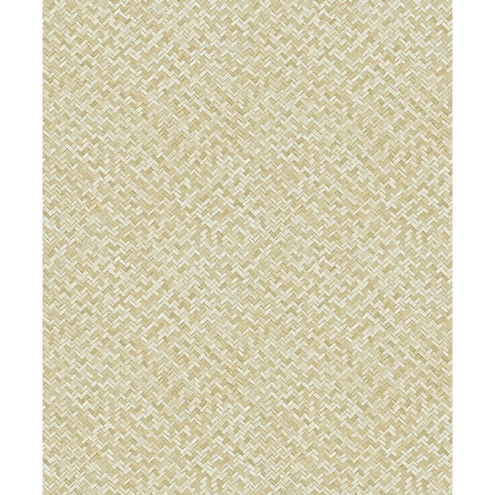 Galerie Wallcoverings Flora Collection Chevron Weave Wallpaper Roll | Perigold