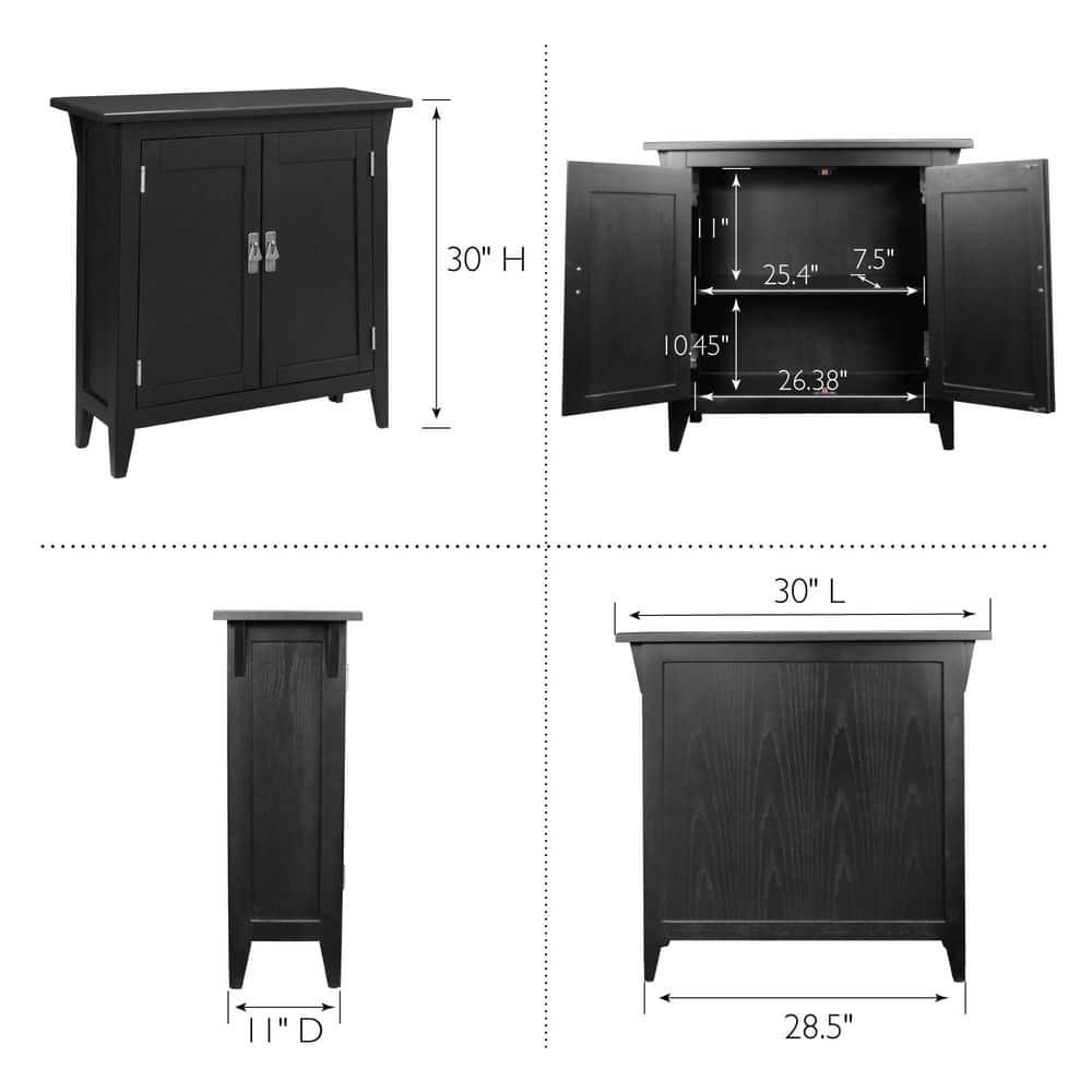 Mission Solid + Manufactured Wood Foyer Hall Cabinet Stand