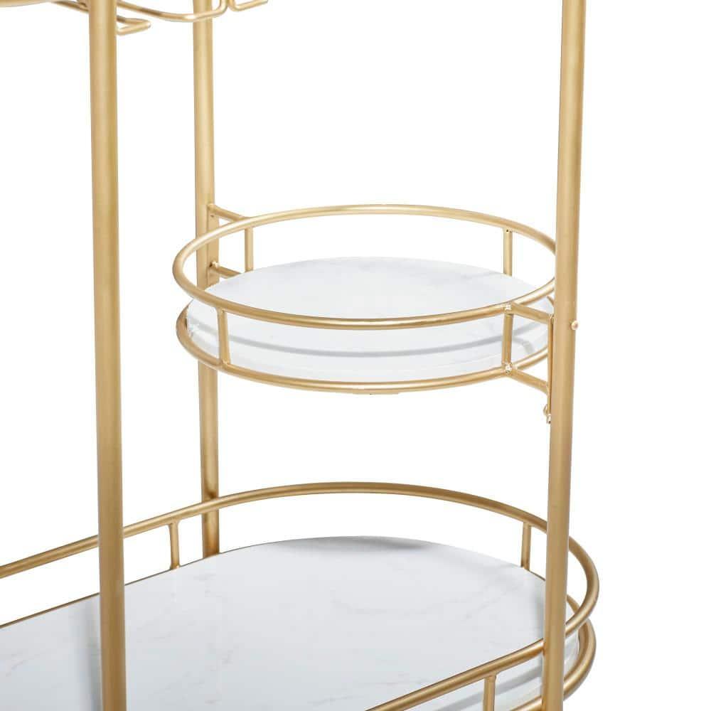 Colette Marble Bar Cart