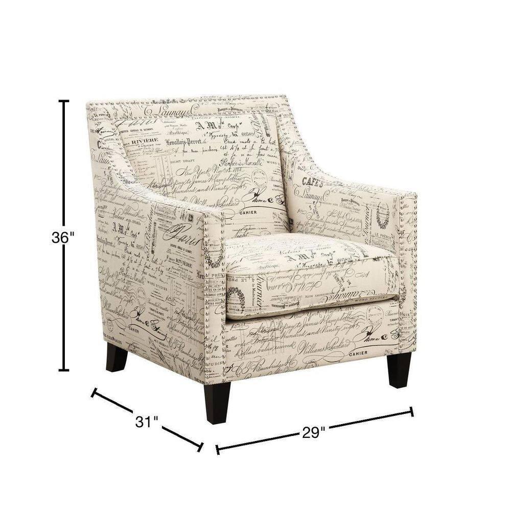 Picket House Emery Chair Heirloom French Script