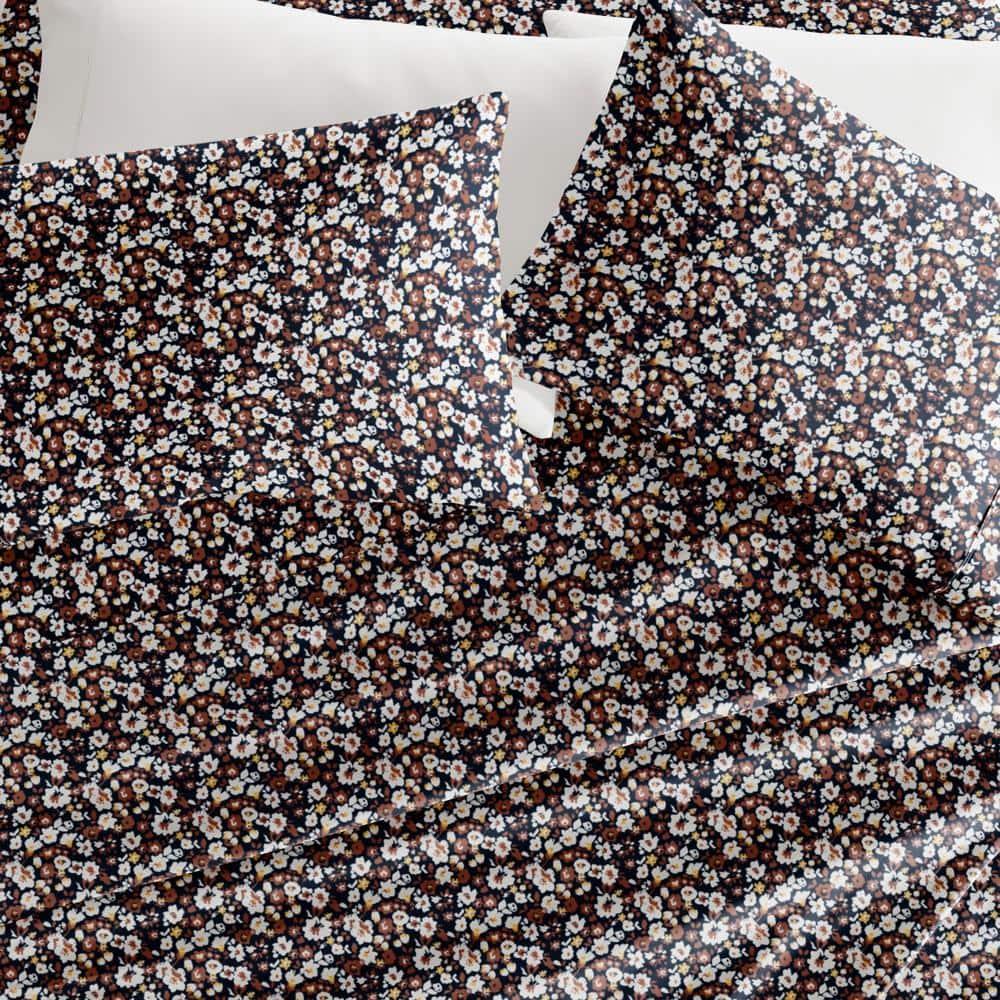 IEnjoy Home 4 Piece Sheet Set Patterned Microfiber Ultra Soft Bedding in Floral Dream