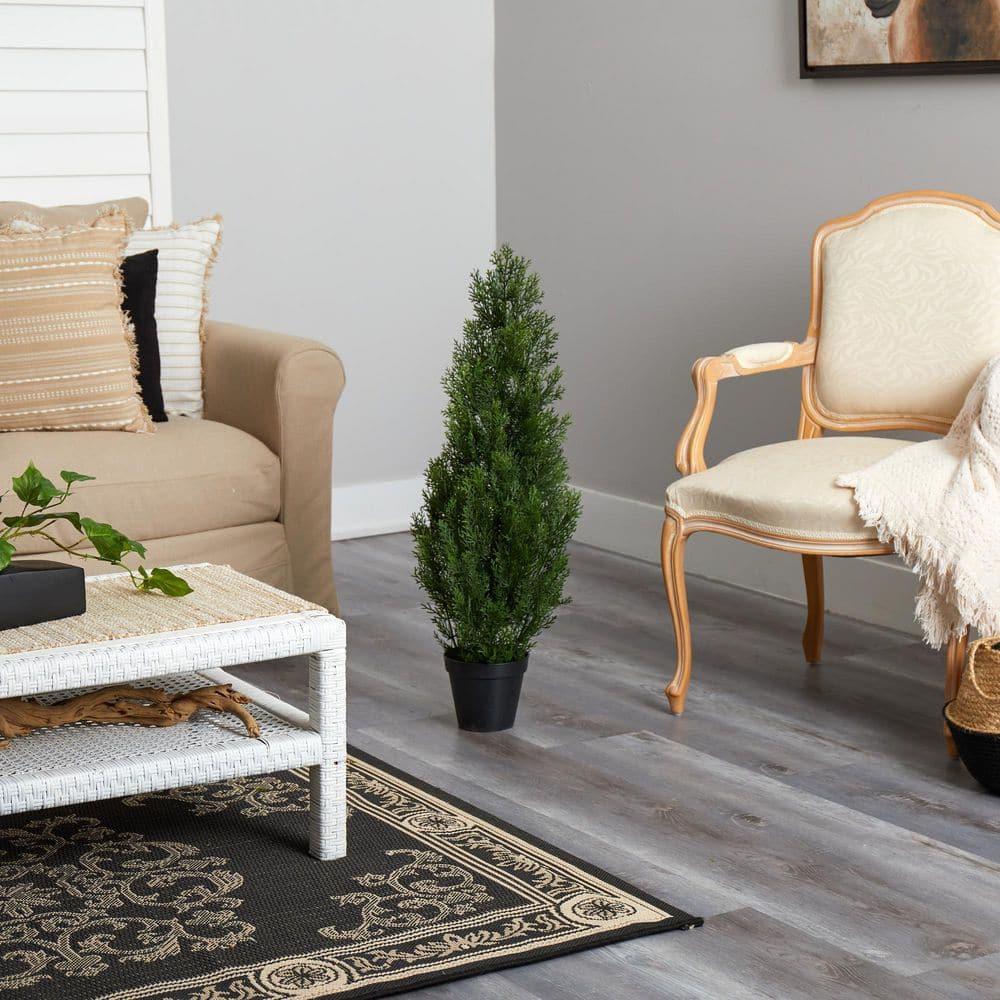 Nearly Natural 3-ft Mini Cedar Pine Tree (Indoor/Outdoor)