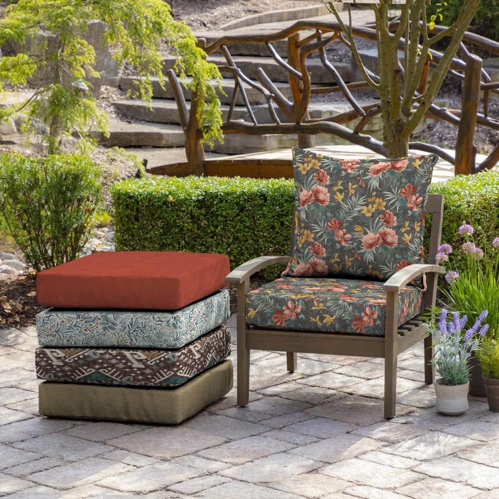 Phoebe Floral Outdoor Lounge Chair 5.75" Cushion