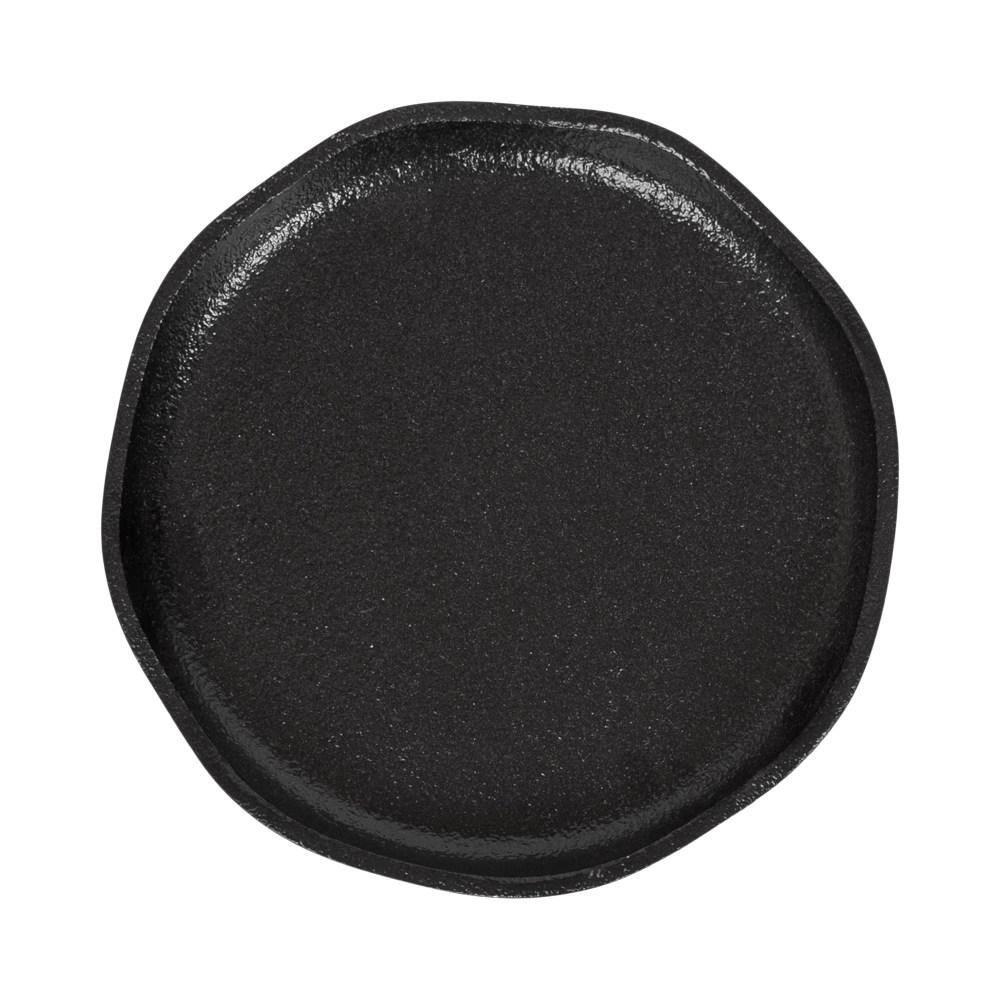 Kate and Laurel Alessia Round Metal Drink Table, 8x8x22, Black