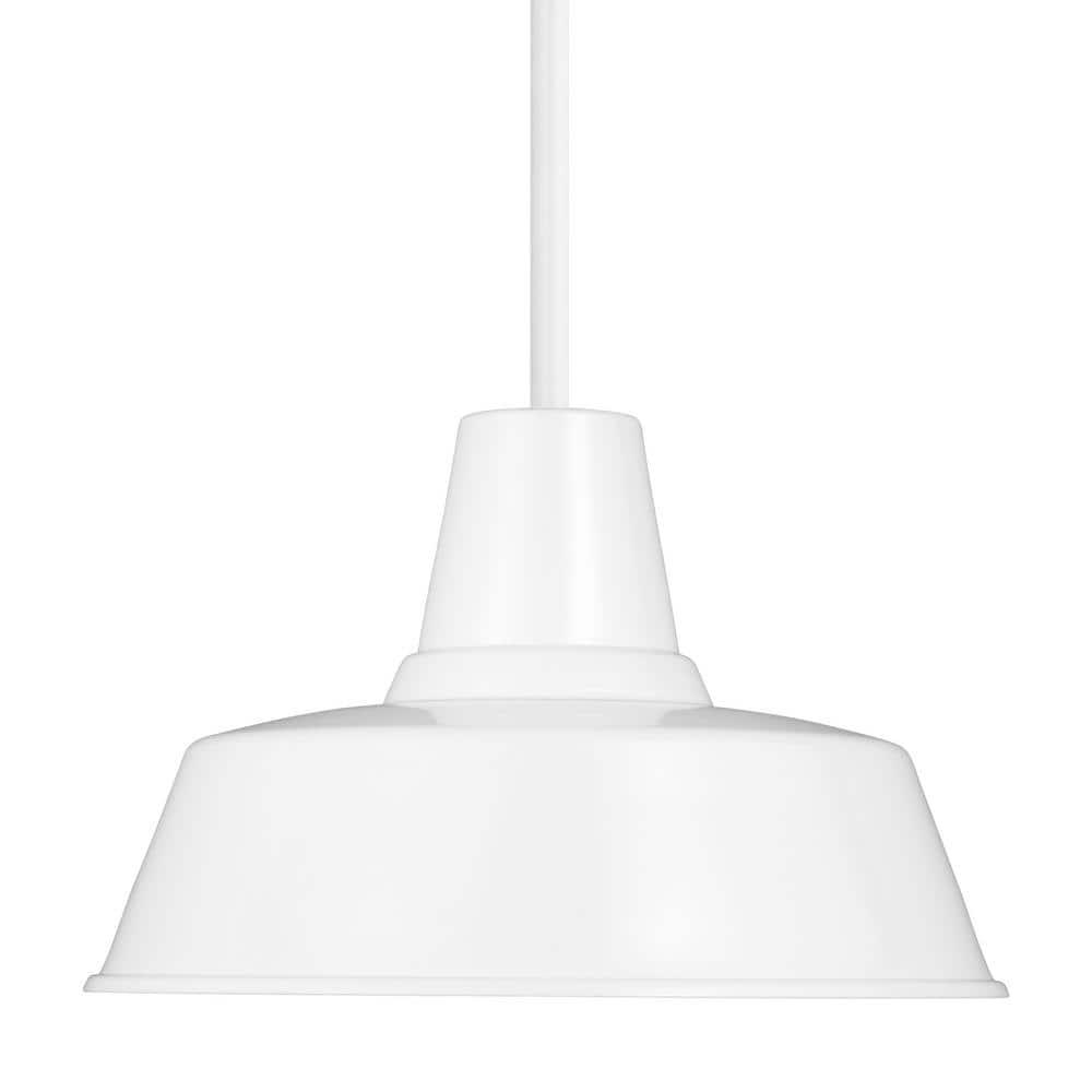Fisher Outdoor Pendant Light - White / 14" Dia