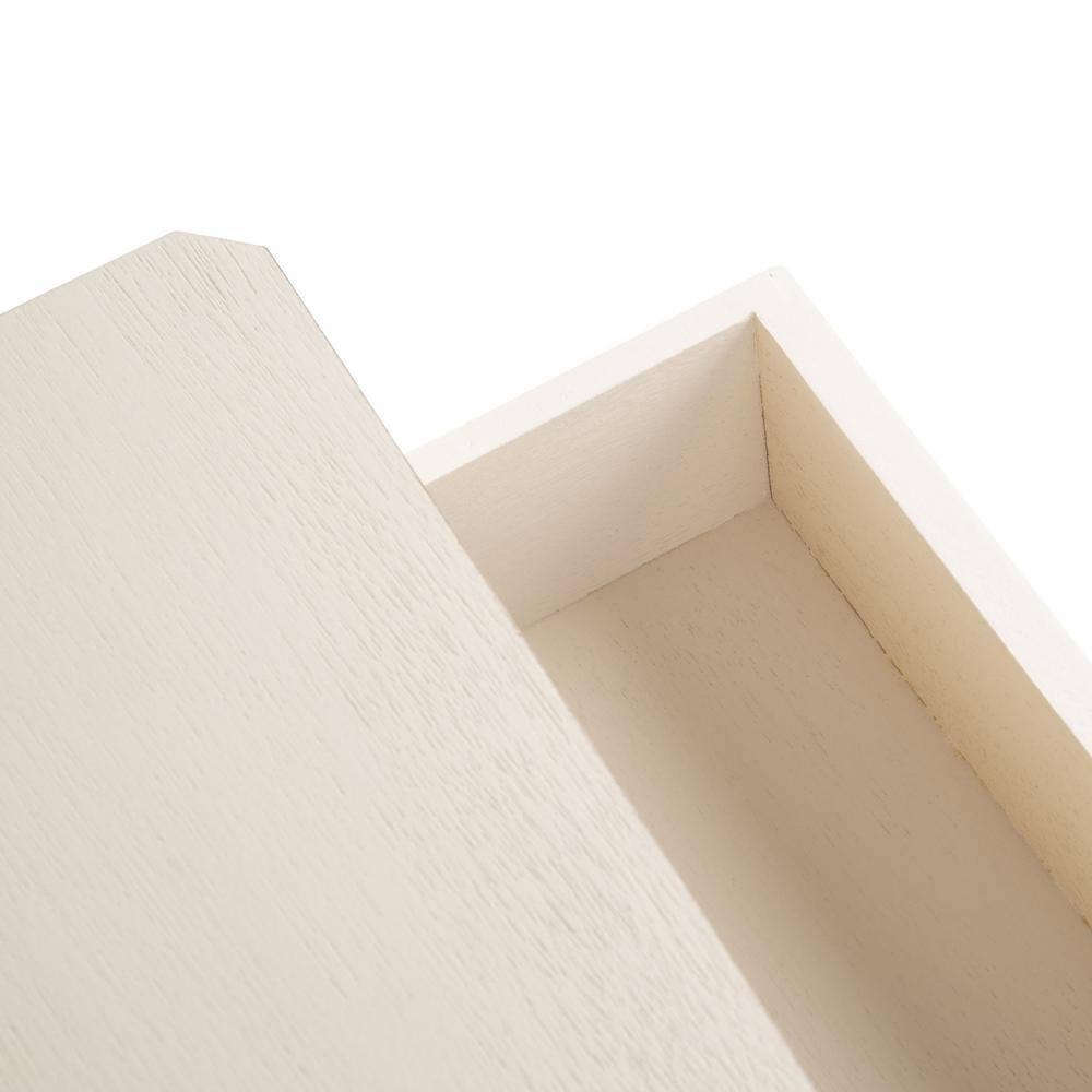 Opal 1 Drawer Accent Table - Distressed White - Safavieh.