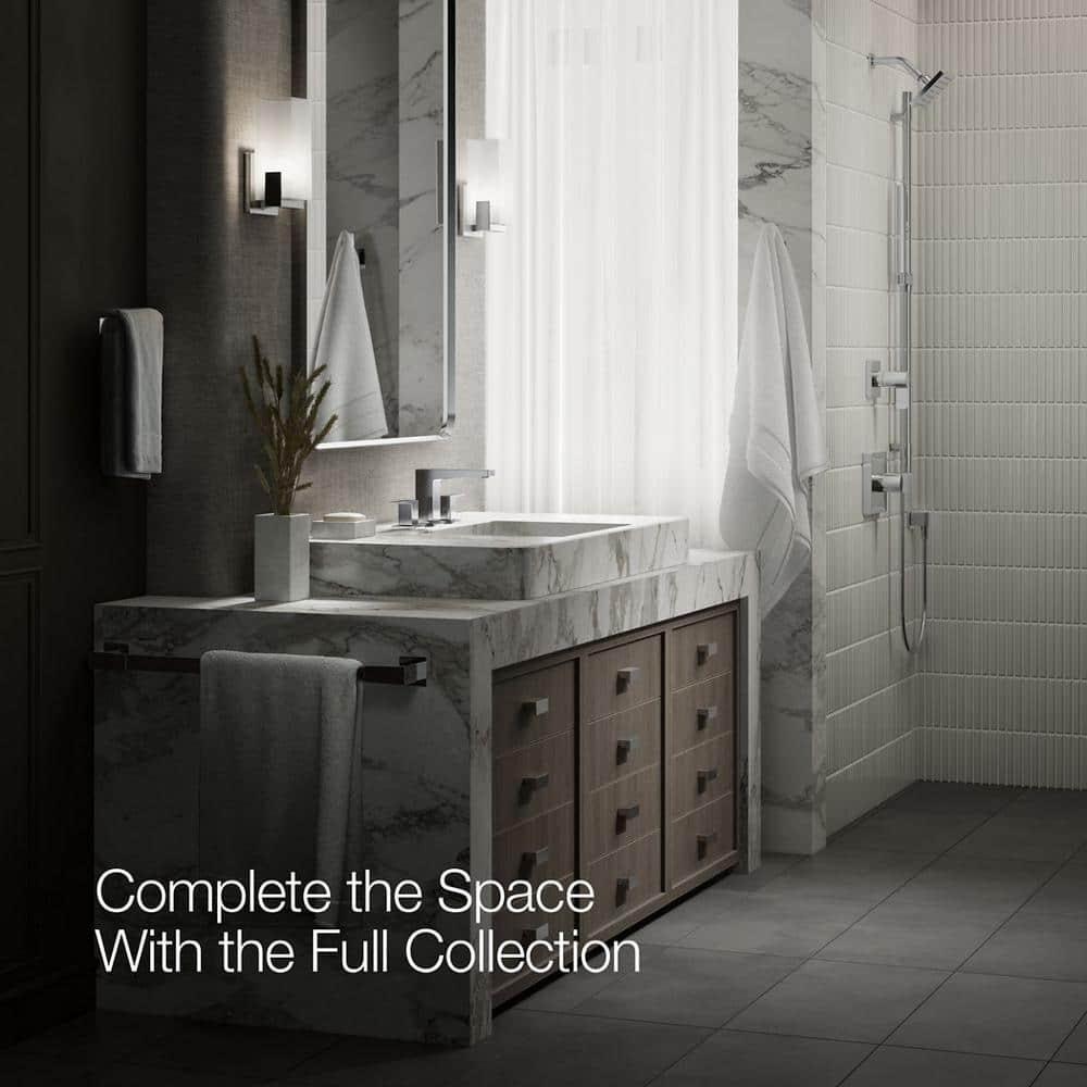 Kohler Honesty Widespread Bathroom Faucet with Pop-Up Drain Assembly, 3-Hole 2-Handle Bathroom Sink Faucet, 1.2 gpm