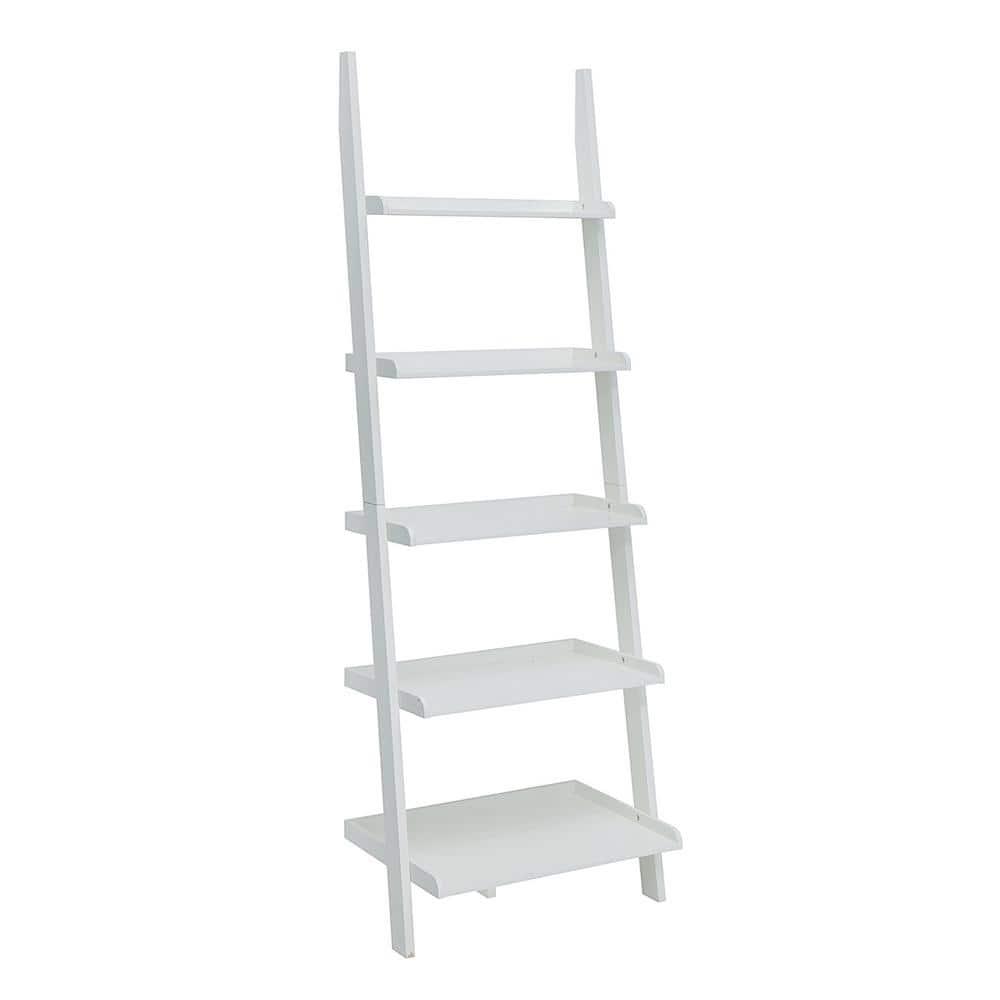 Convenience Concepts French Country Bookshelf Ladder, White