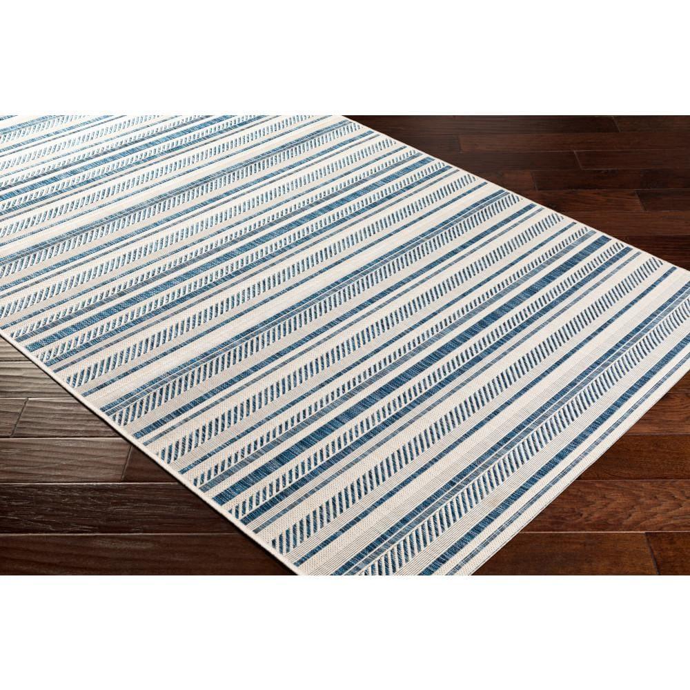 Livabliss Eagean Global Indoor/Outdoor Area Rug,7'10" x 10'2",Navy