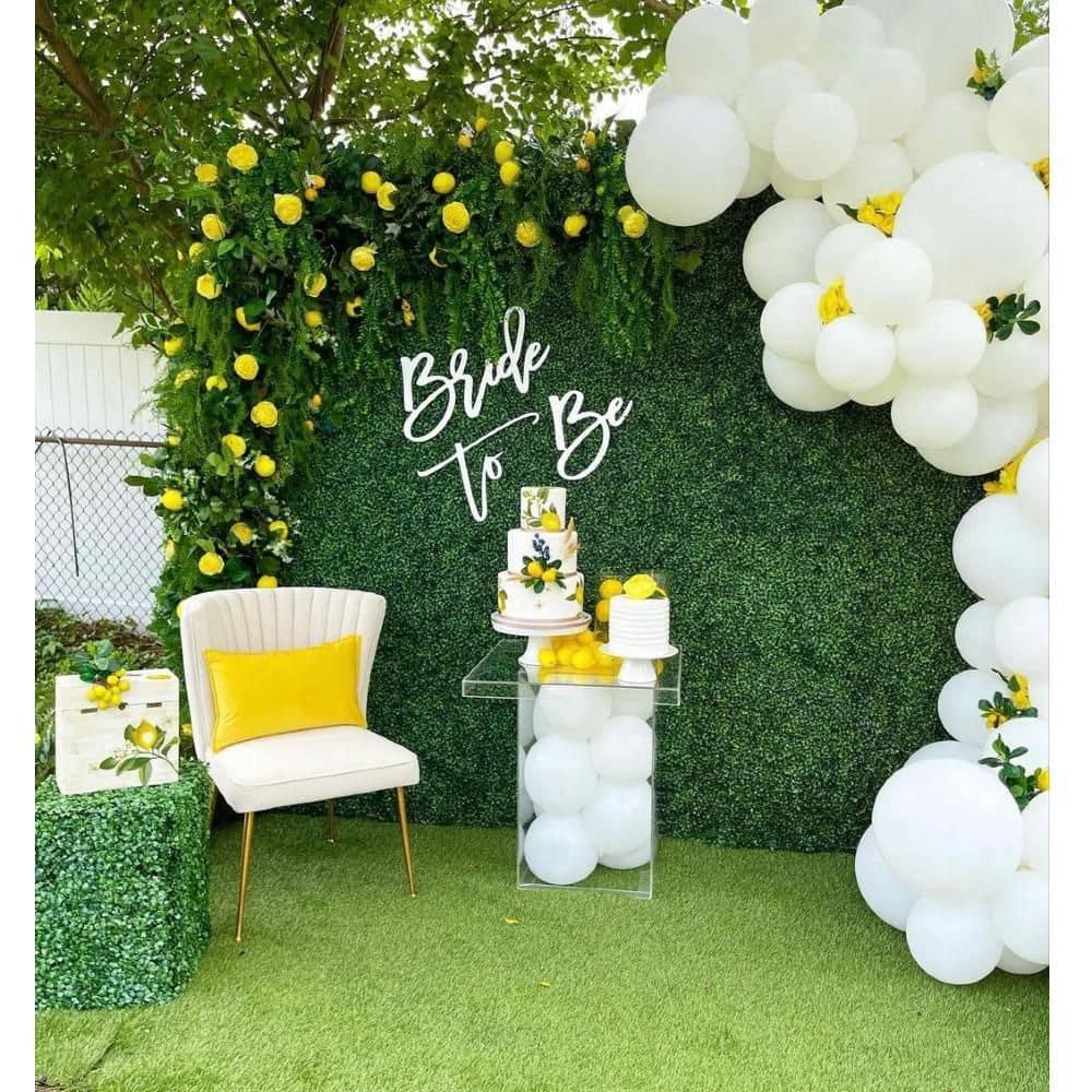 Grass Wall Panels 12 Pcs 10"x 10" Grass Wall Backdrop Panels Artificial Boxwood Greenery Wall Backdrop Privacy Hedge UV Protected for Indoor Outdoor Garden Backyard Party