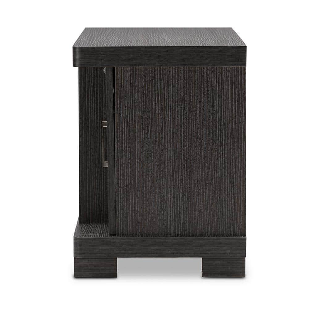 Viveka 2 Door TV Stand for TVs up to 46&#34; Dark Brown - Baxton Studio
