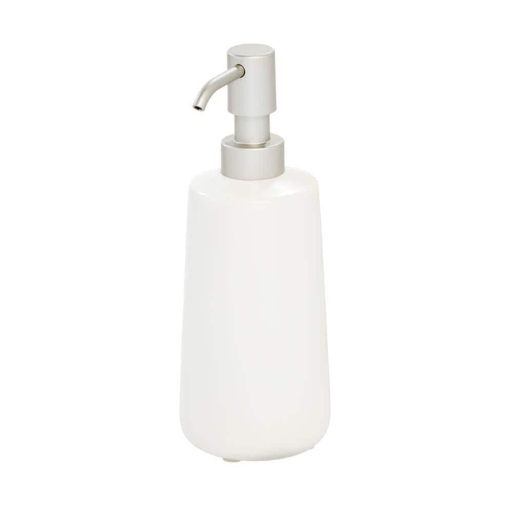 iDesign iDesign Eco Vanity Ceramic Earth Collection Refillable Tall Soap Dispenser