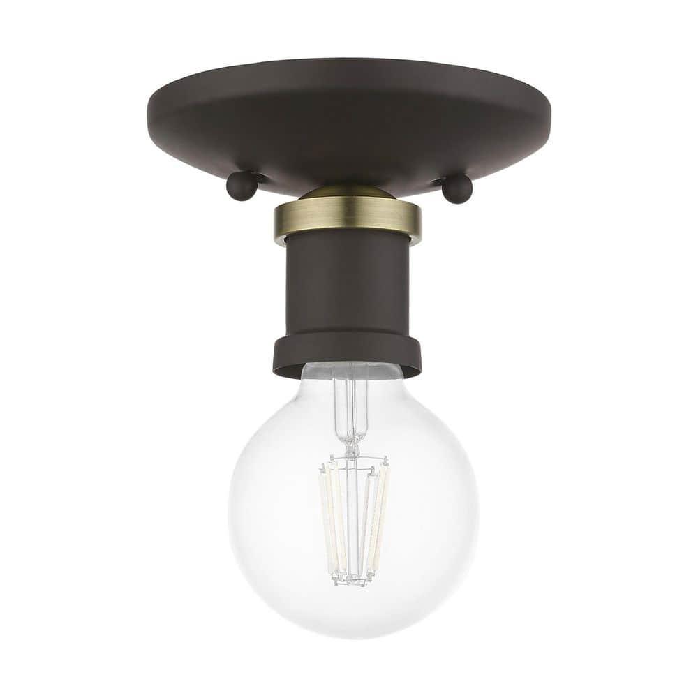 Livex Lighting - Lansdale - 1 Light Flush Mount In Transitional Style-3.38