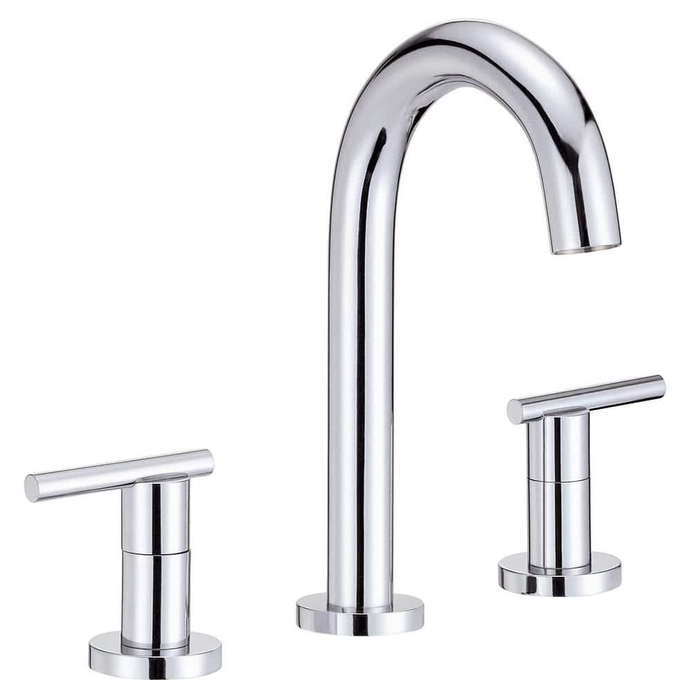 Parma 2-Handle Widespread Bathroom Faucet with Metal Touch Down Drain