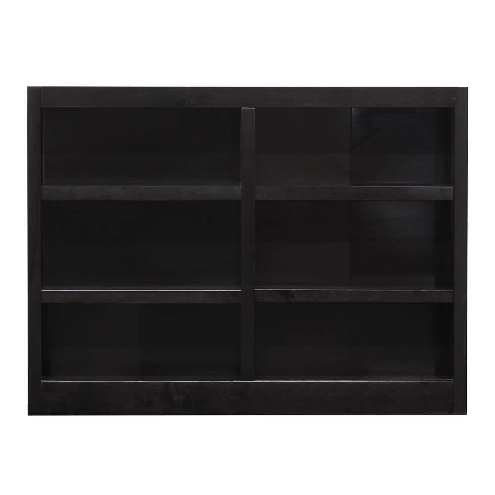 Concepts in Wood Book Shelf - Wood Bookcase Furniture 48 x 36" - Espresso