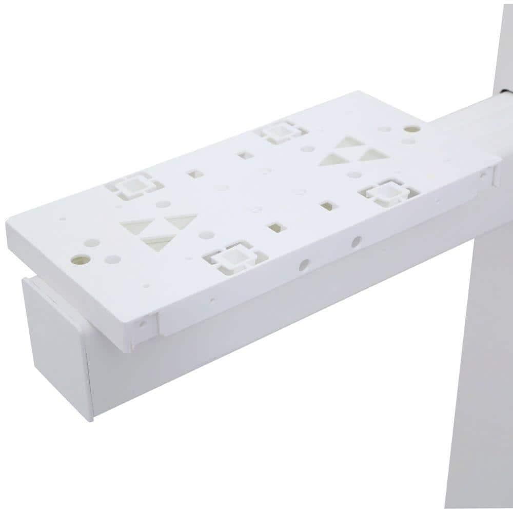 Gibraltar Mailboxes Whitley 57 in. White PVC Mailbox Post